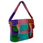 Colorful Squares, Abstract, Art, Background Buckle Messenger Bag
