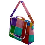 Colorful Squares, Abstract, Art, Background Box Up Messenger Bag