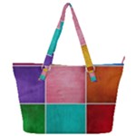 Colorful Squares, Abstract, Art, Background Full Print Shoulder Bag