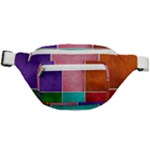 Colorful Squares, Abstract, Art, Background Fanny Pack