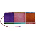 Colorful Squares, Abstract, Art, Background Roll Up Canvas Pencil Holder (S)