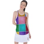 Colorful Squares, Abstract, Art, Background Racer Back Mesh Tank Top