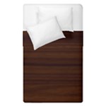 Dark Brown Wood Texture, Cherry Wood Texture, Wooden Duvet Cover Double Side (Single Size)