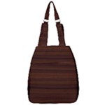 Dark Brown Wood Texture, Cherry Wood Texture, Wooden Center Zip Backpack