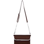 Dark Brown Wood Texture, Cherry Wood Texture, Wooden Mini Crossbody Handbag