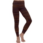 Dark Brown Wood Texture, Cherry Wood Texture, Wooden Kids  Lightweight Velour Classic Yoga Leggings