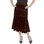Dark Brown Wood Texture, Cherry Wood Texture, Wooden Midi Mermaid Skirt