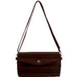 Dark Brown Wood Texture, Cherry Wood Texture, Wooden Removable Strap Clutch Bag
