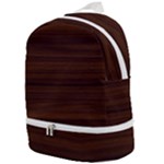 Dark Brown Wood Texture, Cherry Wood Texture, Wooden Zip Bottom Backpack