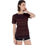 Dark Brown Wood Texture, Cherry Wood Texture, Wooden Perpetual Short Sleeve T-Shirt