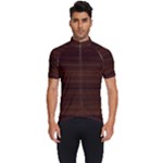 Dark Brown Wood Texture, Cherry Wood Texture, Wooden Men s Short Sleeve Cycling Jersey