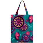 Floral Pattern, Abstract, Colorful, Flow Zipper Classic Tote Bag