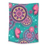 Floral Pattern, Abstract, Colorful, Flow Medium Tapestry