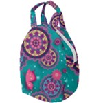 Floral Pattern, Abstract, Colorful, Flow Travel Backpack