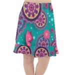 Floral Pattern, Abstract, Colorful, Flow Fishtail Chiffon Skirt