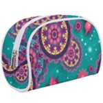 Floral Pattern, Abstract, Colorful, Flow Make Up Case (Large)