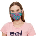 Floral Pattern, Abstract, Colorful, Flow Crease Cloth Face Mask (Adult)