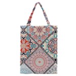 Flowers Pattern, Abstract, Art, Colorful Classic Tote Bag