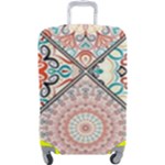 Flowers Pattern, Abstract, Art, Colorful Luggage Cover (Large)
