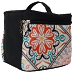 Flowers Pattern, Abstract, Art, Colorful Make Up Travel Bag (Big)