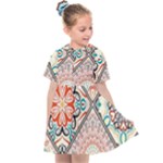 Flowers Pattern, Abstract, Art, Colorful Kids  Sailor Dress