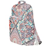 Flowers Pattern, Abstract, Art, Colorful Double Compartment Backpack