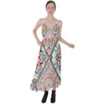 Flowers Pattern, Abstract, Art, Colorful Tie Back Maxi Dress