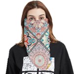 Flowers Pattern, Abstract, Art, Colorful Face Covering Bandana (Triangle)