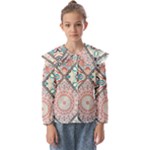 Flowers Pattern, Abstract, Art, Colorful Kids  Peter Pan Collar Blouse