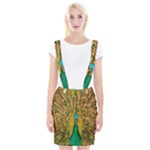 Peacock Feather Bird Peafowl Braces Suspender Skirt