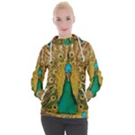 Peacock Feather Bird Peafowl Women s Hooded Pullover