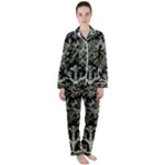 Weave Haeckel Lichenes Photobionten Women s Long Sleeve Satin Pajamas Set	