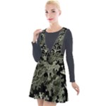 Weave Haeckel Lichenes Photobionten Plunge Pinafore Velour Dress