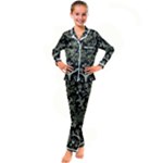 Weave Haeckel Lichenes Photobionten Kids  Satin Long Sleeve Pajamas Set