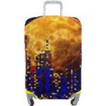 Skyline Frankfurt Abstract Moon Luggage Cover (Large)