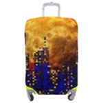 Skyline Frankfurt Abstract Moon Luggage Cover (Medium)