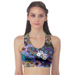Authentic Aboriginal Art - Discovering Your Dreams Fitness Sports Bra