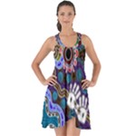 Authentic Aboriginal Art - Discovering Your Dreams Show Some Back Chiffon Dress