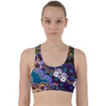 Authentic Aboriginal Art - Discovering Your Dreams Back Weave Sports Bra