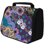 Authentic Aboriginal Art - Discovering Your Dreams Full Print Travel Pouch (Big)