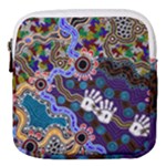 Authentic Aboriginal Art - Discovering Your Dreams Mini Square Pouch