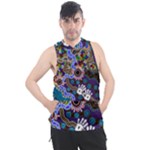Authentic Aboriginal Art - Discovering Your Dreams Men s Sleeveless Hoodie