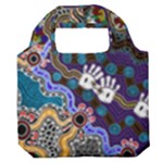 Authentic Aboriginal Art - Discovering Your Dreams Premium Foldable Grocery Recycle Bag