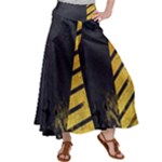 Grunge Lines Stone Textures, Background With Lines Women s Satin Palazzo Pants