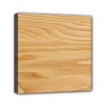 Light Wooden Texture, Wooden Light Brown Background Mini Canvas 6  x 6  (Stretched)