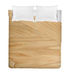 Light Wooden Texture, Wooden Light Brown Background Duvet Cover Double Side (Full/ Double Size)