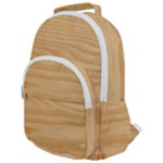 Light Wooden Texture, Wooden Light Brown Background Rounded Multi Pocket Backpack