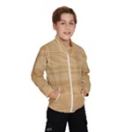 Light Wooden Texture, Wooden Light Brown Background Kids  Windbreaker