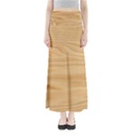 Light Wooden Texture, Wooden Light Brown Background Full Length Maxi Skirt