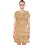 Light Wooden Texture, Wooden Light Brown Background Adorable in Chiffon Dress